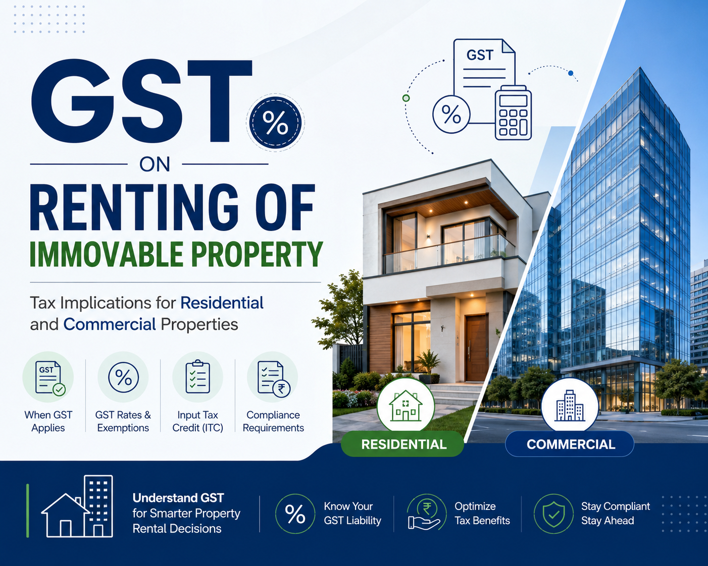 GST On Renting Of Immovable Property: Tax Implications For Residential And Commercial Properties